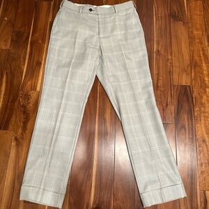 Spier & Mackay Gray Check Pattern Trousers 30x28.5